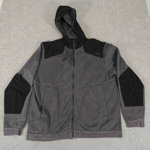5.11 Tactical Hoodie Mens Large Full Zip Fleece Lined Reinforced Elbows Pullover
